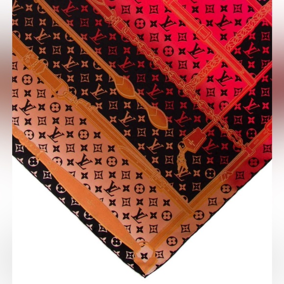 Louis Vuitton Black and Brown Scarf - Picture 7 of 9